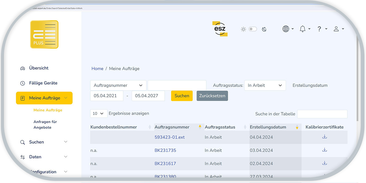 Zentrales Auftragsmanagement